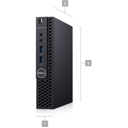 Sistem Desktop PC DELL OptiPlex 3070 MFF, Intel Core i3-9100T pana